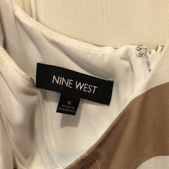 Nine West striped fit and flare dress - Picture 3 of 4